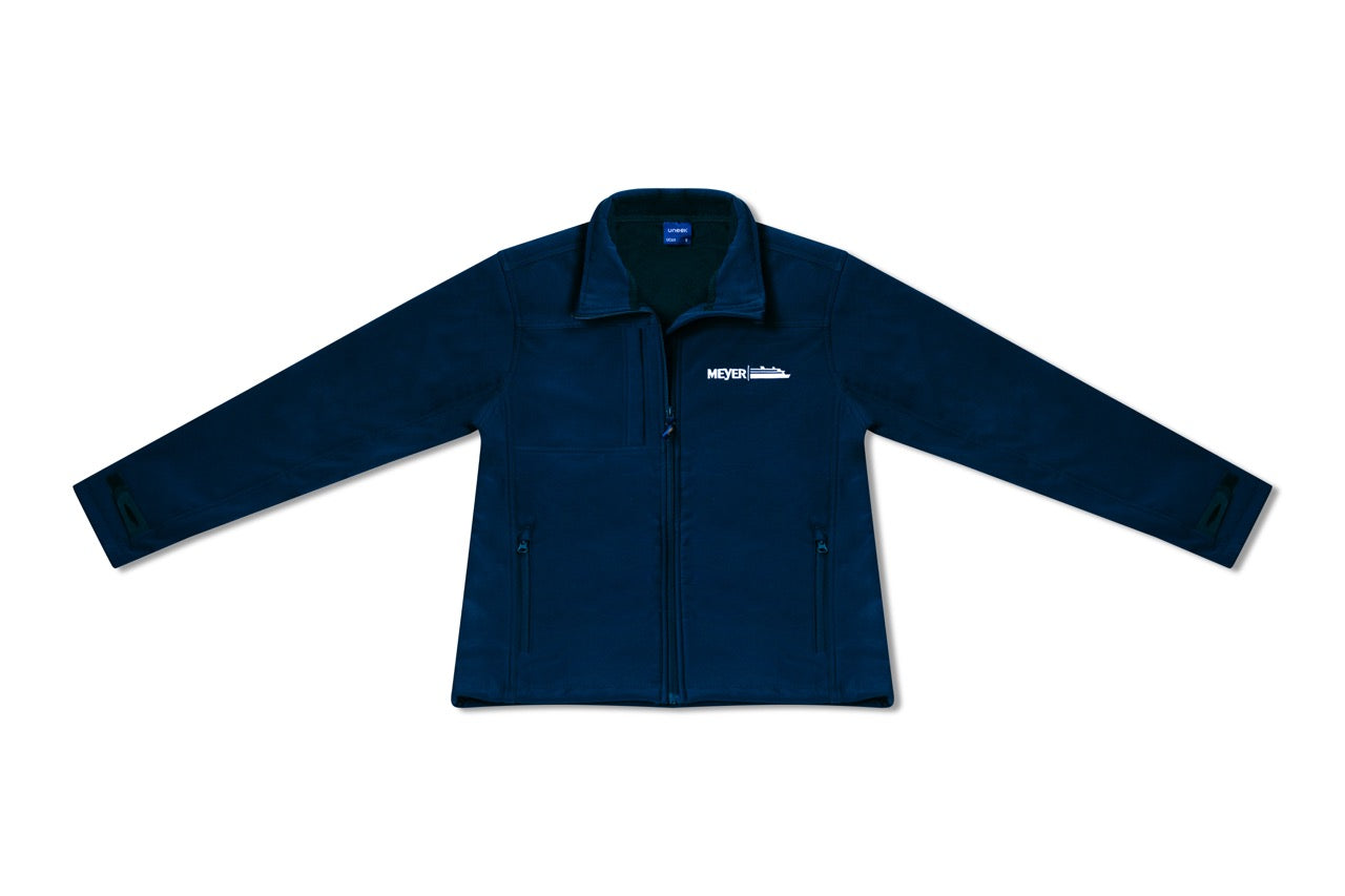 Softshelljacke mit weißen Stick