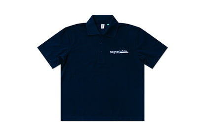 Poloshirt mit weißen Stick 