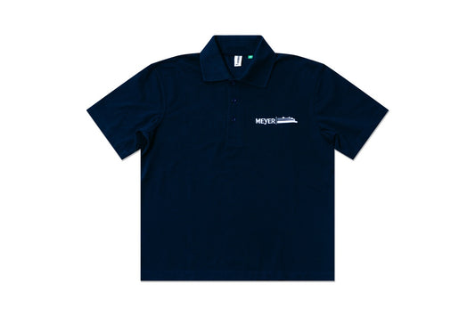 Poloshirt mit weißen Stick 