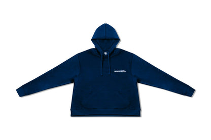 Hoodie blau mit weißen Stick 