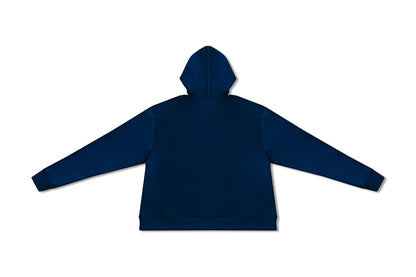 Hoodie blau mit weißen Stick 